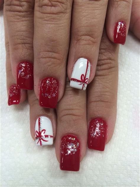 christmas square nails